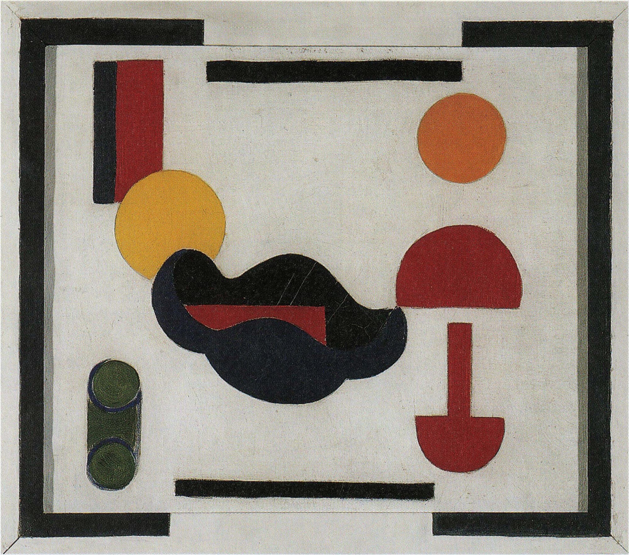 Still Life Composition V Between And by Theo Van Doesburg