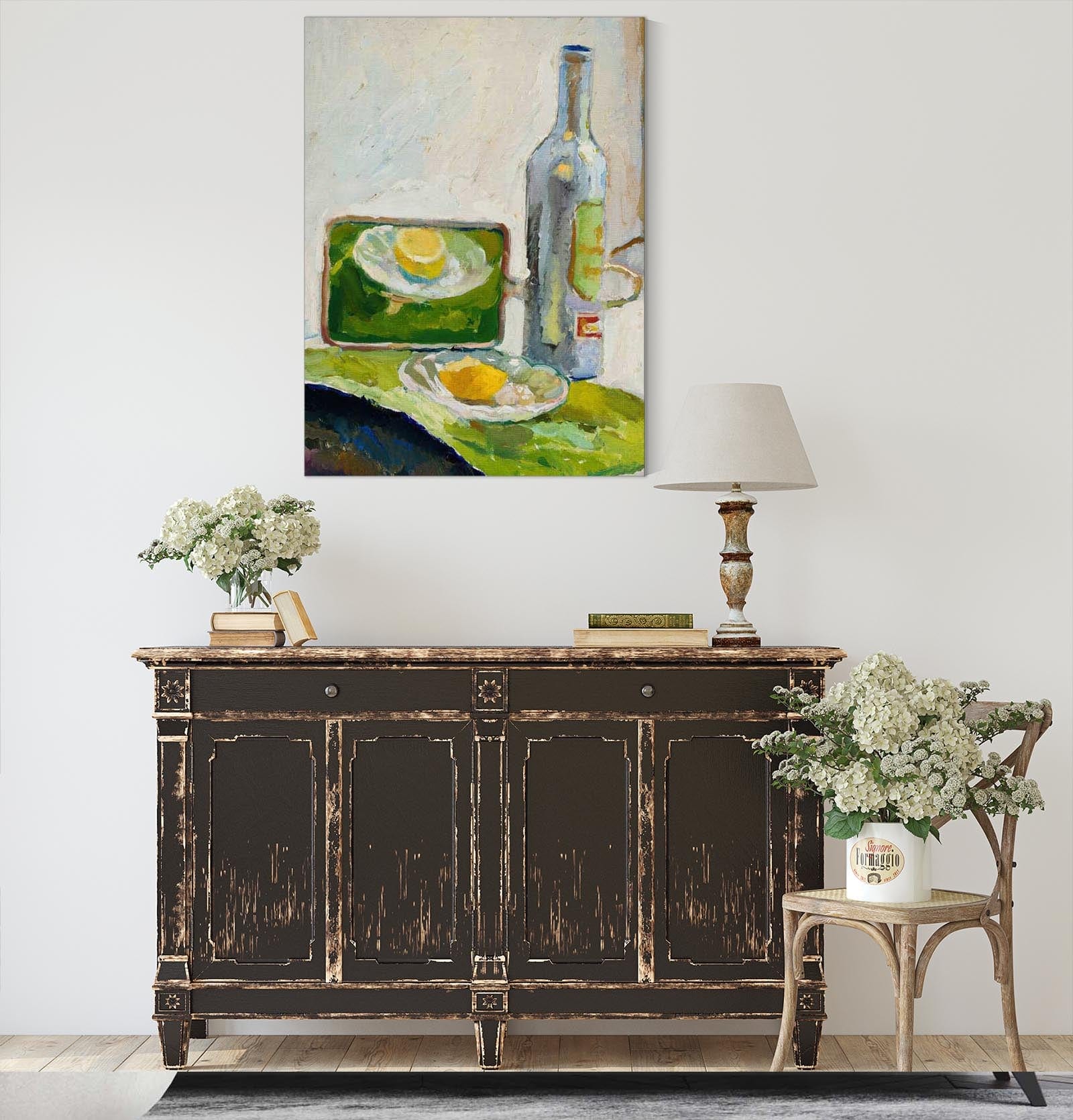 Still Life With A Bottle by Zygmunt Waliszewski
