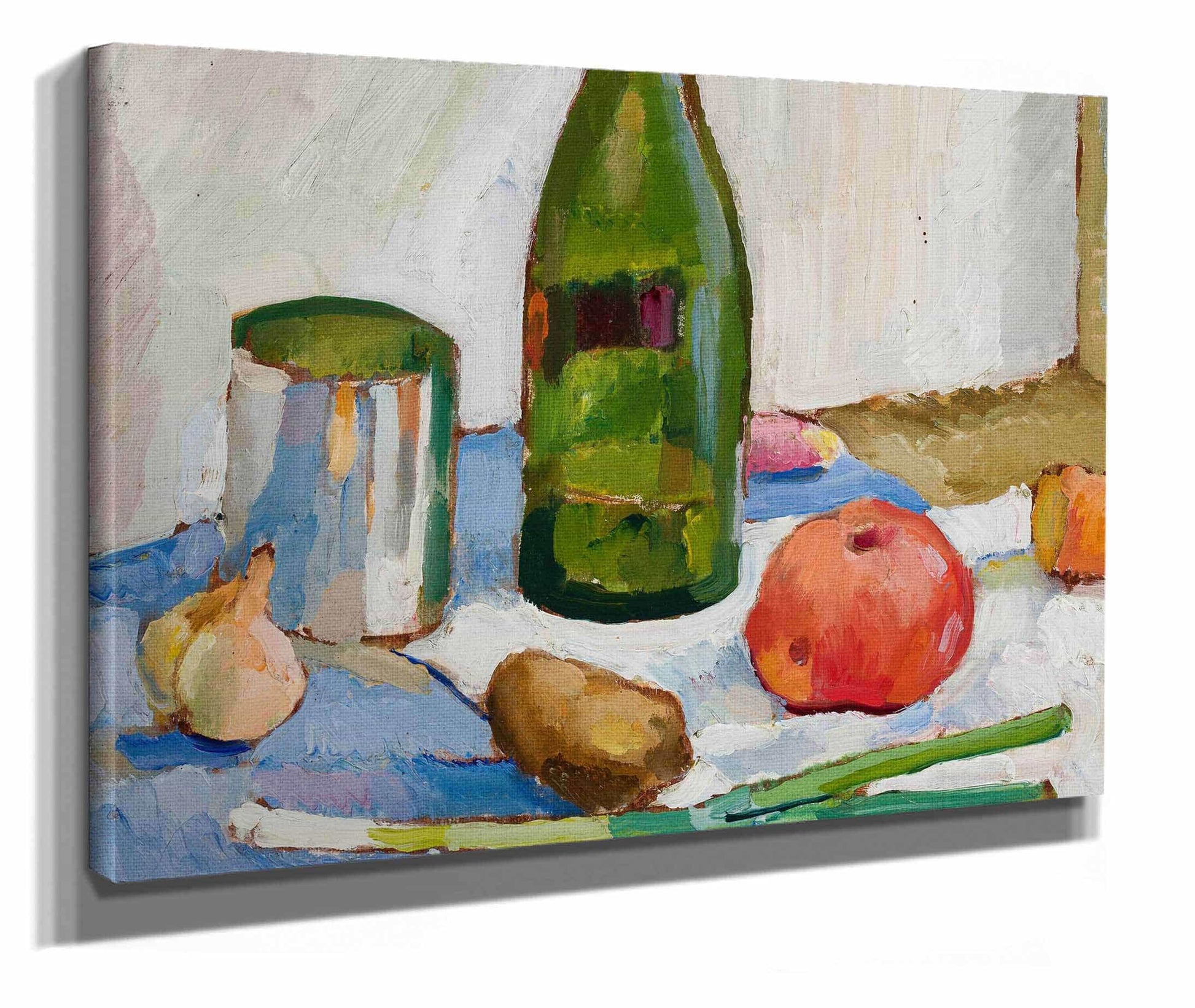 Still Life With A Green Bottle by Zygmunt Waliszewski