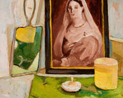 Still Life With A Portrait by Zygmunt Waliszewski