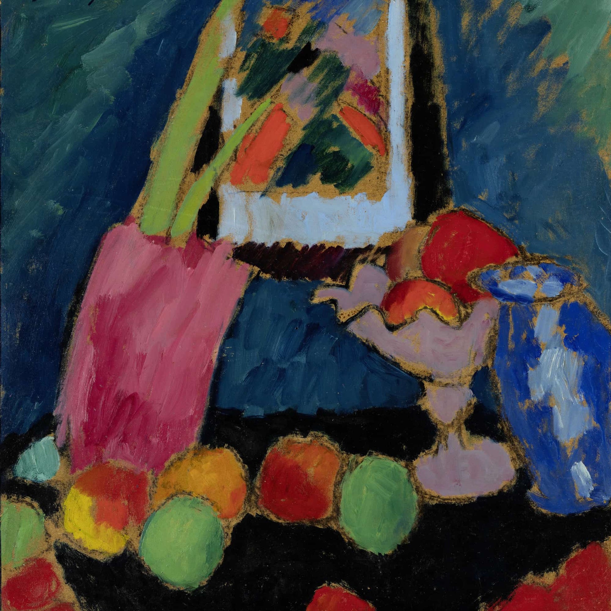 Still Life With A Purple Bowl by Alexej Von Jawlensky