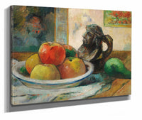 Still Life With Apples A Pear And A Ceramic Portrait Jug by Paul Gauguin