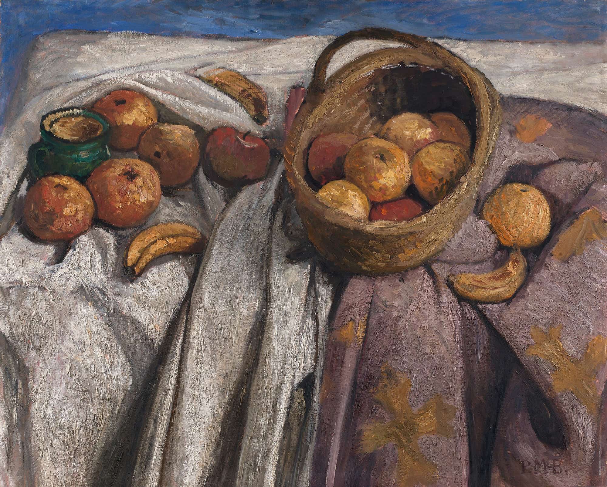 Still Life With Apples And Bananas by Paula Modersohn Becker