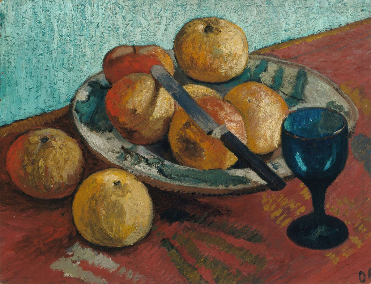 Still Life With Apples And Green Glass by Paula Modersohn Becker