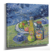 Still Life With Bottles And Fruit by Alexej Von Jawlensky