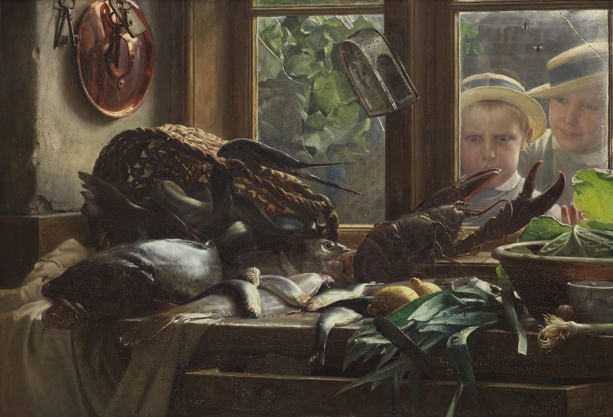 Still Life With Fish by Carl Bloch