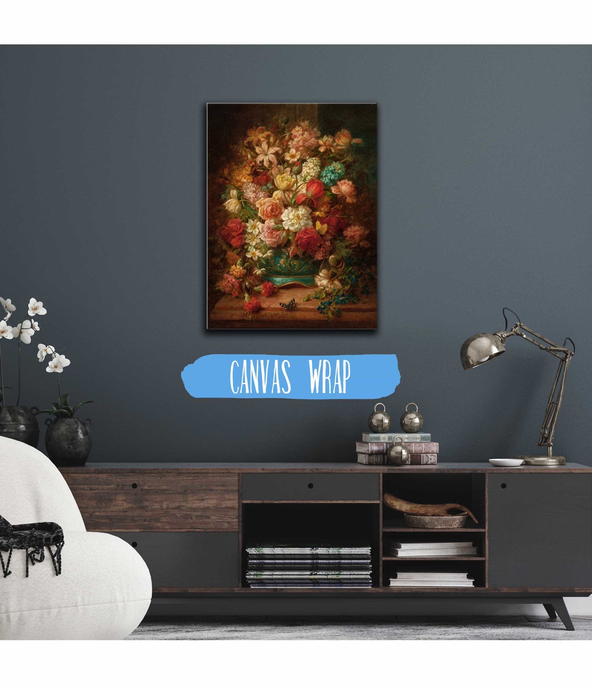 Still Life With Flowers And Butterflies by Hans Zatzka