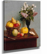 Still Life With Flowers And Fruit by Henri Fantin Latour