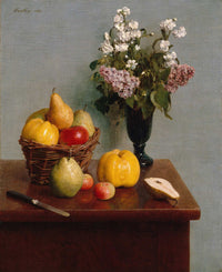 Still Life With Flowers And Fruit by Henri Fantin Latour