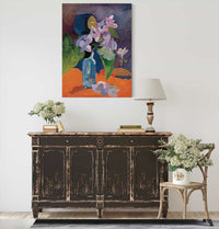 Still Life With Flowers And Idol by Paul Gauguin