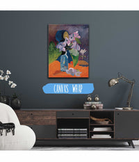 Still Life With Flowers And Idol by Paul Gauguin