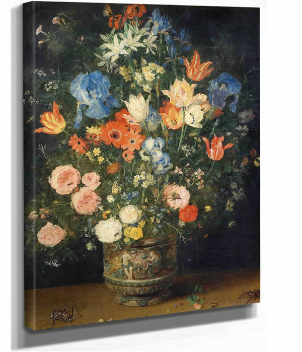 Still Life With Flowers And Insects by Jan Brueghel The Elder