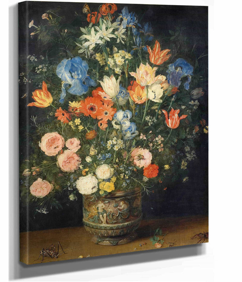 Still Life With Flowers And Insects by Jan Brueghel The Elder
