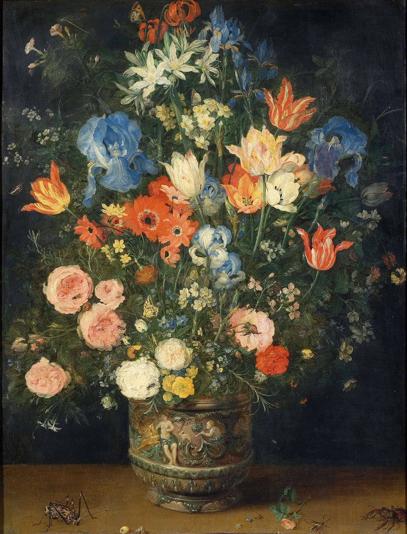 Still Life With Flowers And Insects by Jan Brueghel The Elder