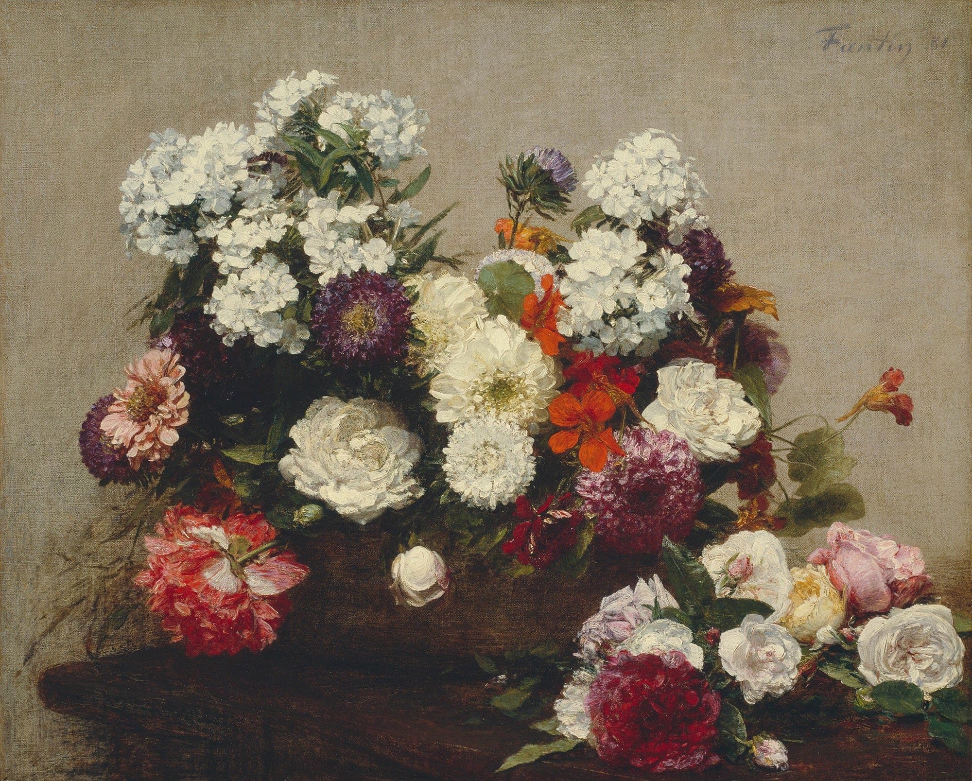 Still Life With Flowers by Henri Fantin Latour