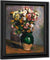 Still Life With Flowers In An Olive Jar By Cezanne Paul