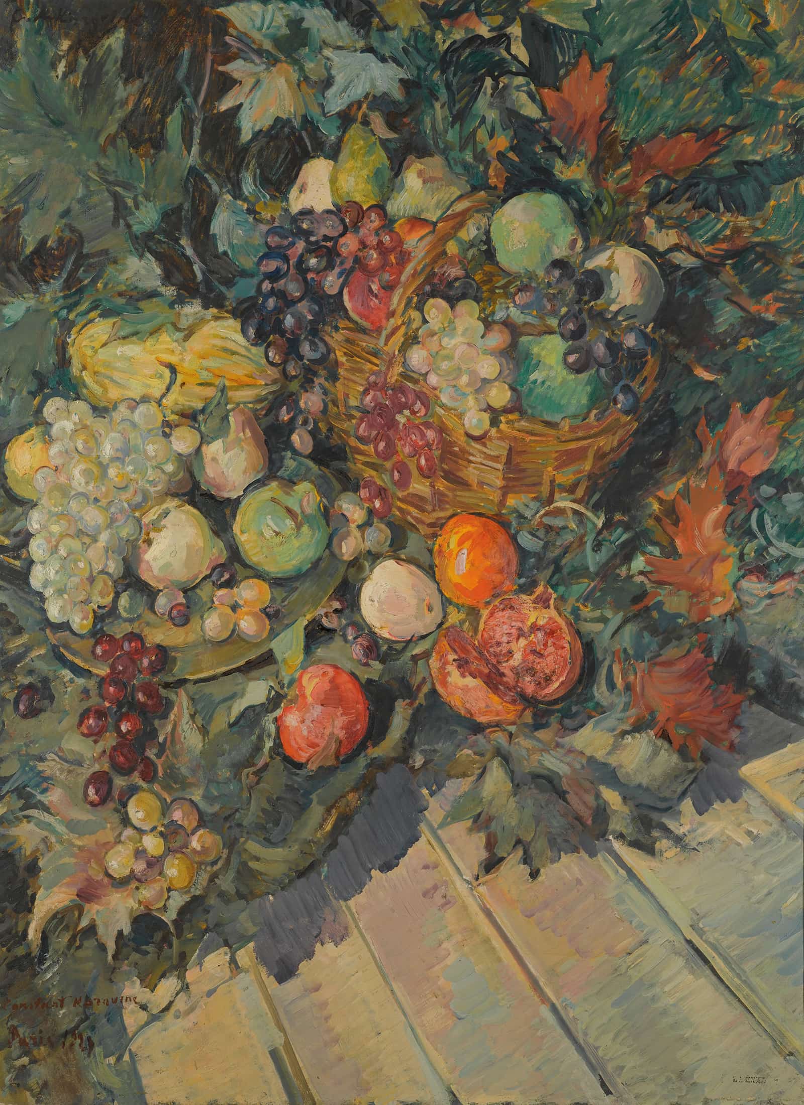 Still Life With Fruit by Konstantin Alexeevich Korovin