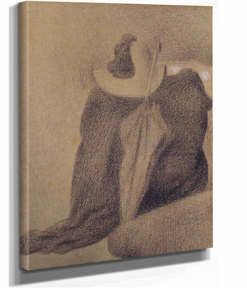 Still Life With Hat Parasol And Clothes On A Chair by Georges Seurat