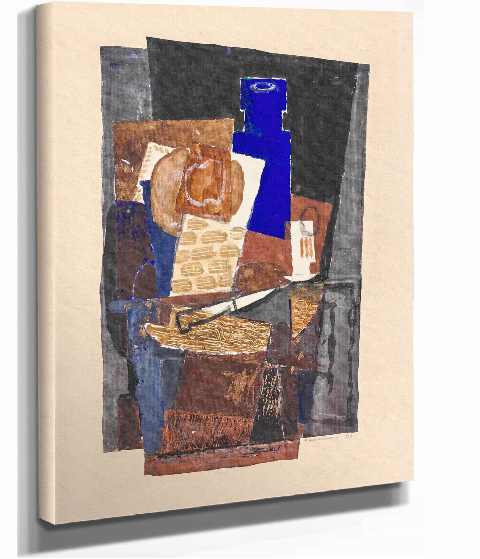 Still Life With Knife by Louis Marcoussis