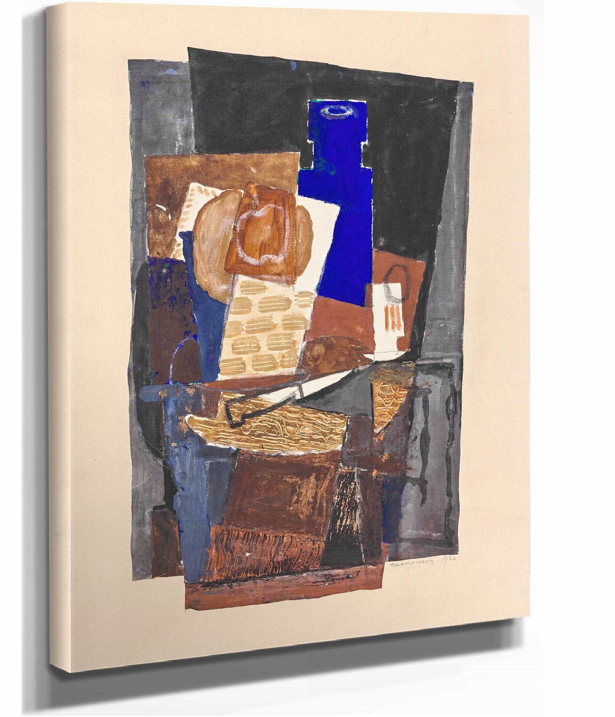 Still Life With Knife by Louis Marcoussis