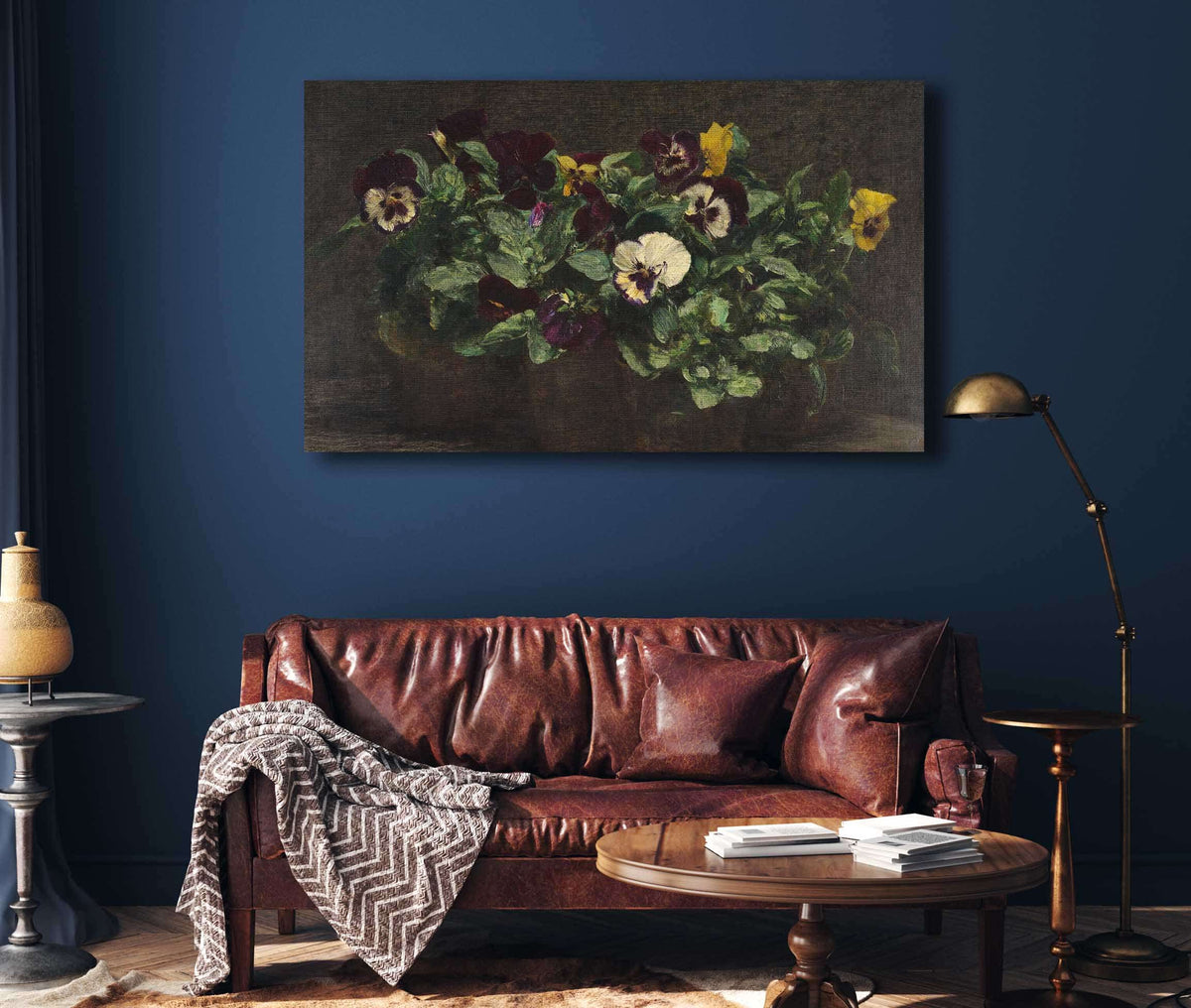 Still Life With Pansies  by Henri Fantin Latour