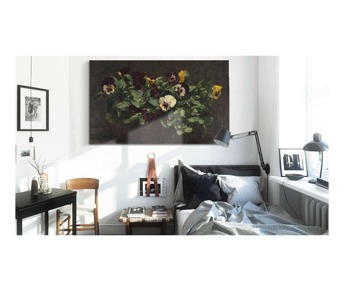 Still Life With Pansies  by Henri Fantin Latour