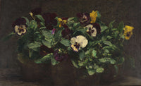 Still Life With Pansies  by Henri Fantin Latour
