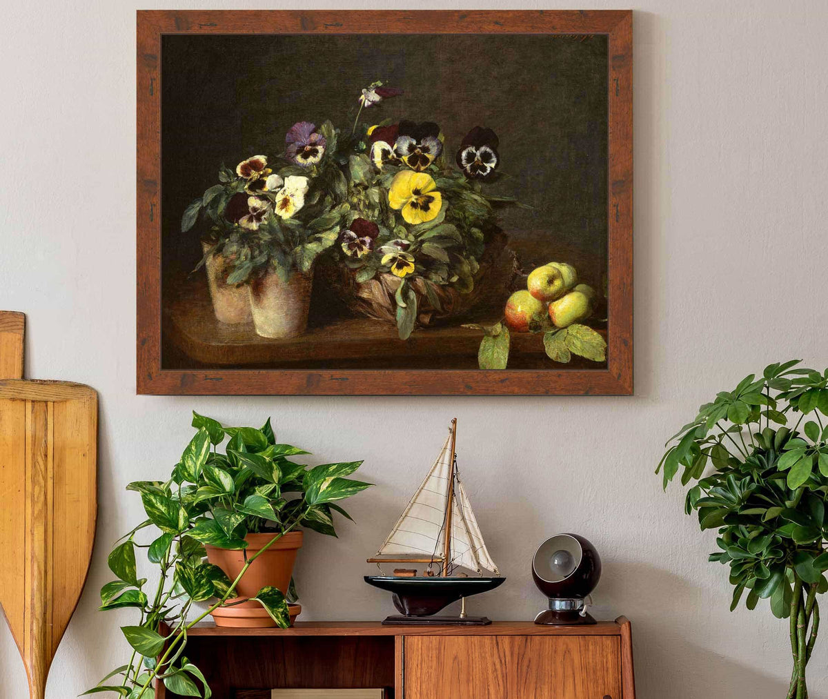 Still Life With Pansies  by Henri Fantin Latour