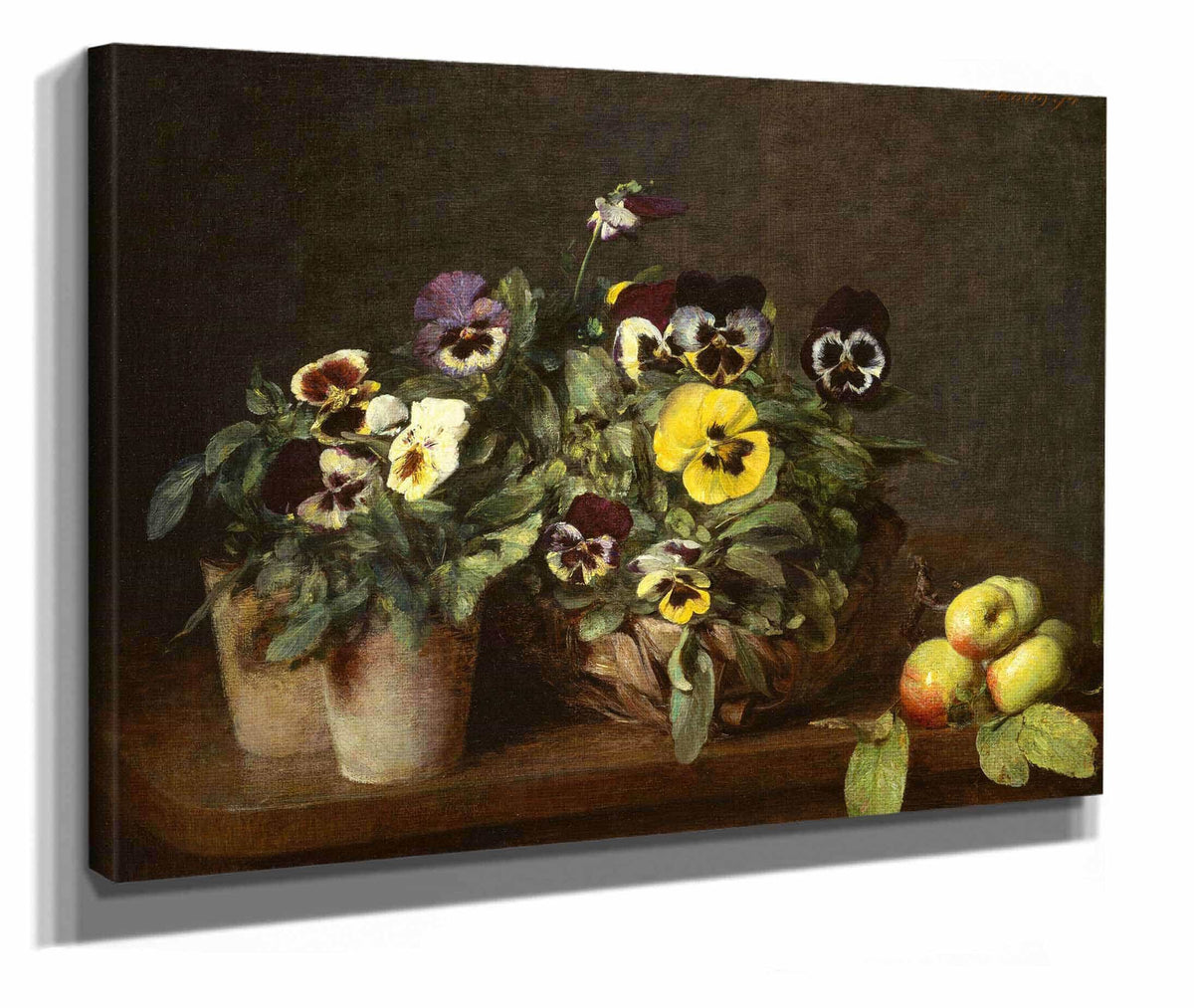 Still Life With Pansies  by Henri Fantin Latour