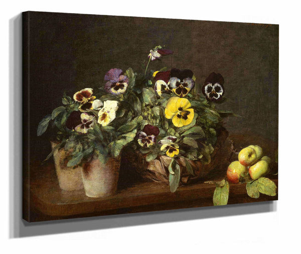 Still Life With Pansies  by Henri Fantin Latour