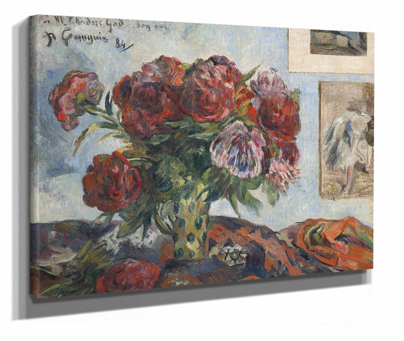 Still Life With Peonies by Paul Gauguin