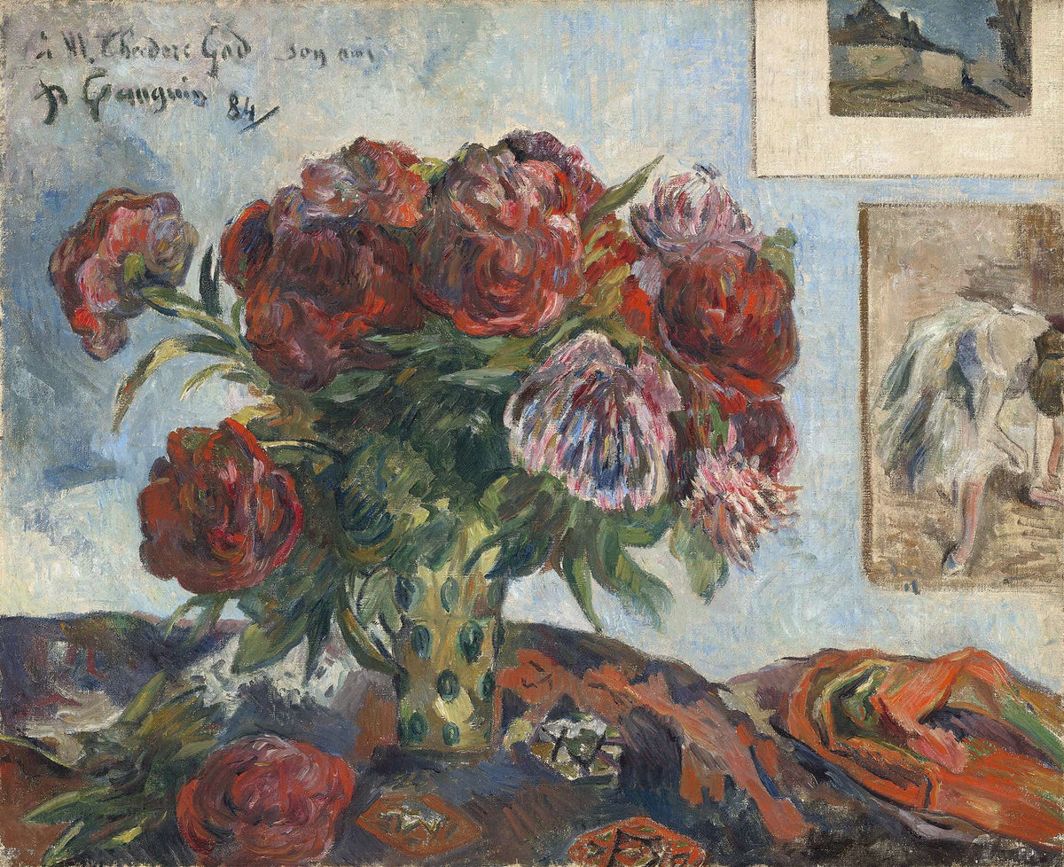 Still Life With Peonies by Paul Gauguin