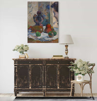 Still Life With Profile Of Laval by Paul Gauguin