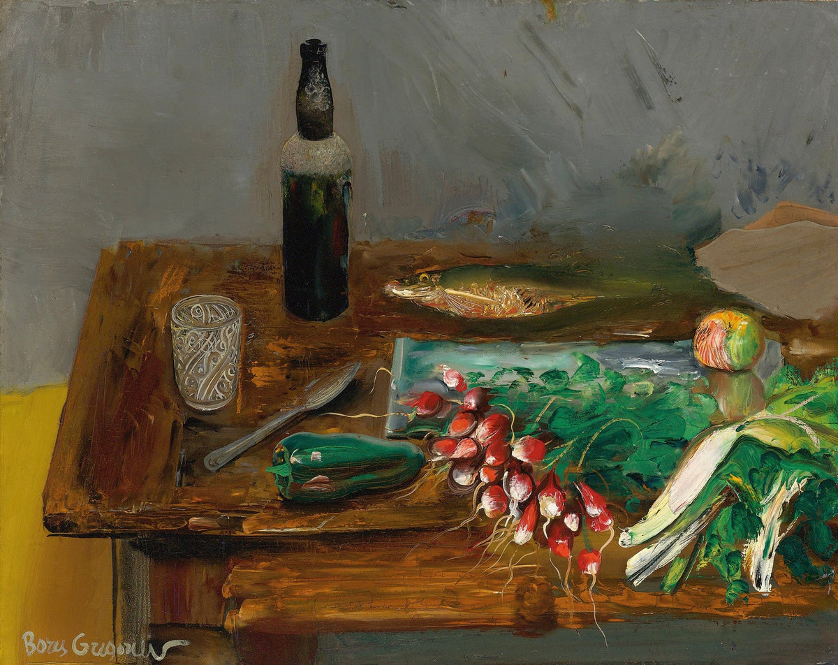 Still Life With Radishes by Boris Grigoriev