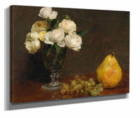 Still Life With Roses And Fruit by Henri Fantin Latour