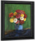 Still By Life By With By Zinnias By In By A By Blue By Vase By Walt Kuhn