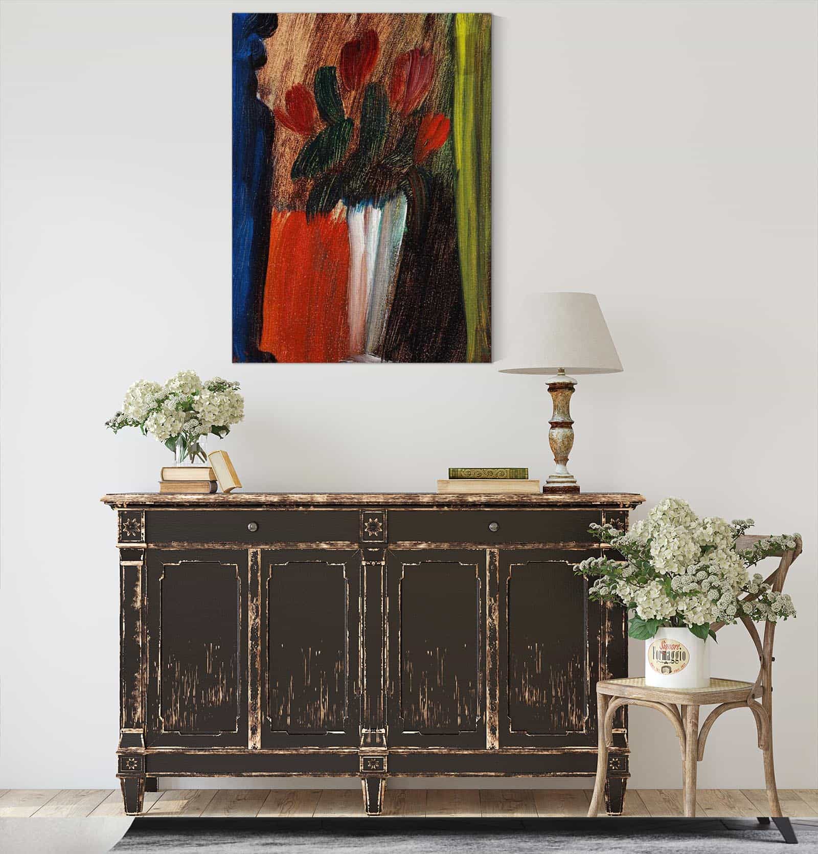 Stillleben Blumen In Weiber Vase by Alexej Von Jawlensky
