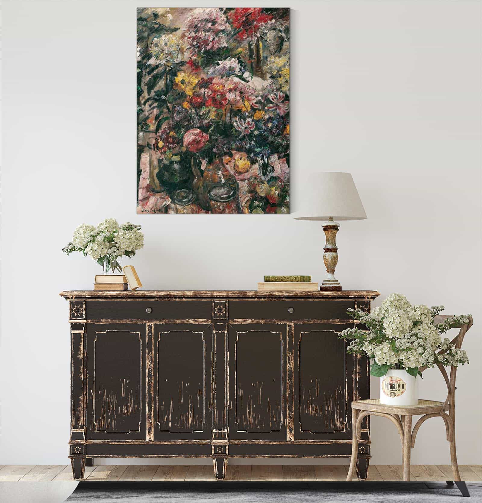 Stillleben Mit Chrysanthemen Und Amaryllis by Lovis Corinth