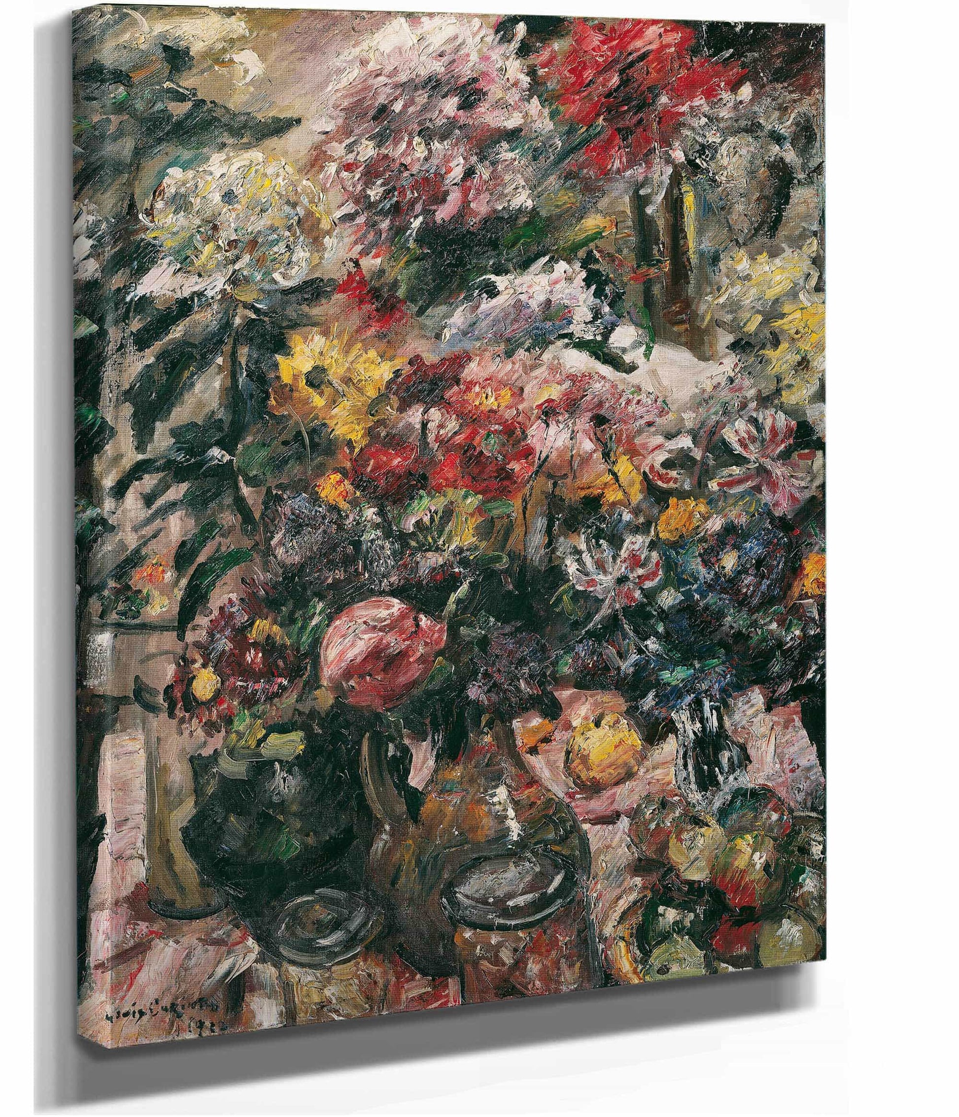 Stillleben Mit Chrysanthemen Und Amaryllis by Lovis Corinth