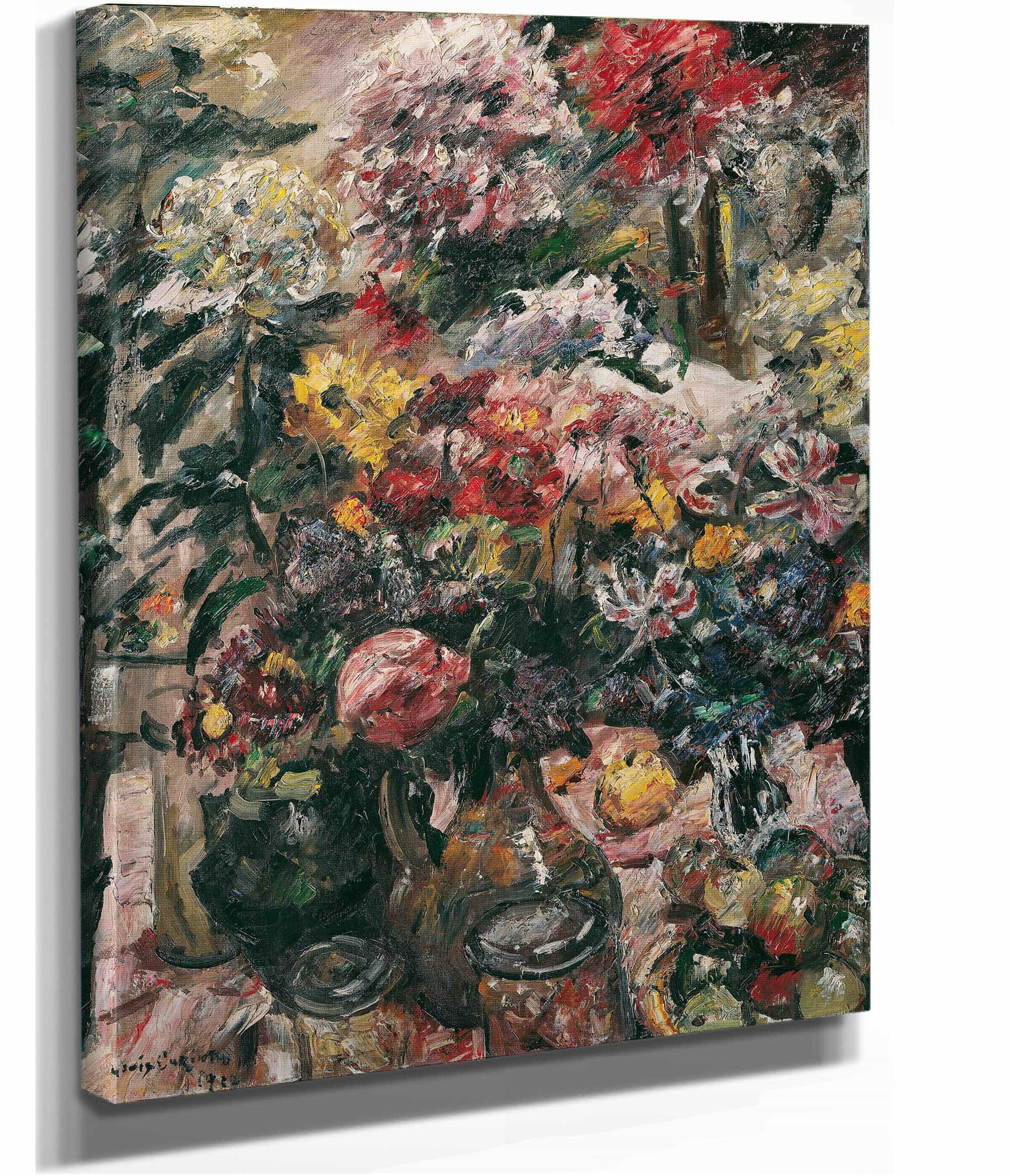 Stillleben Mit Chrysanthemen Und Amaryllis by Lovis Corinth