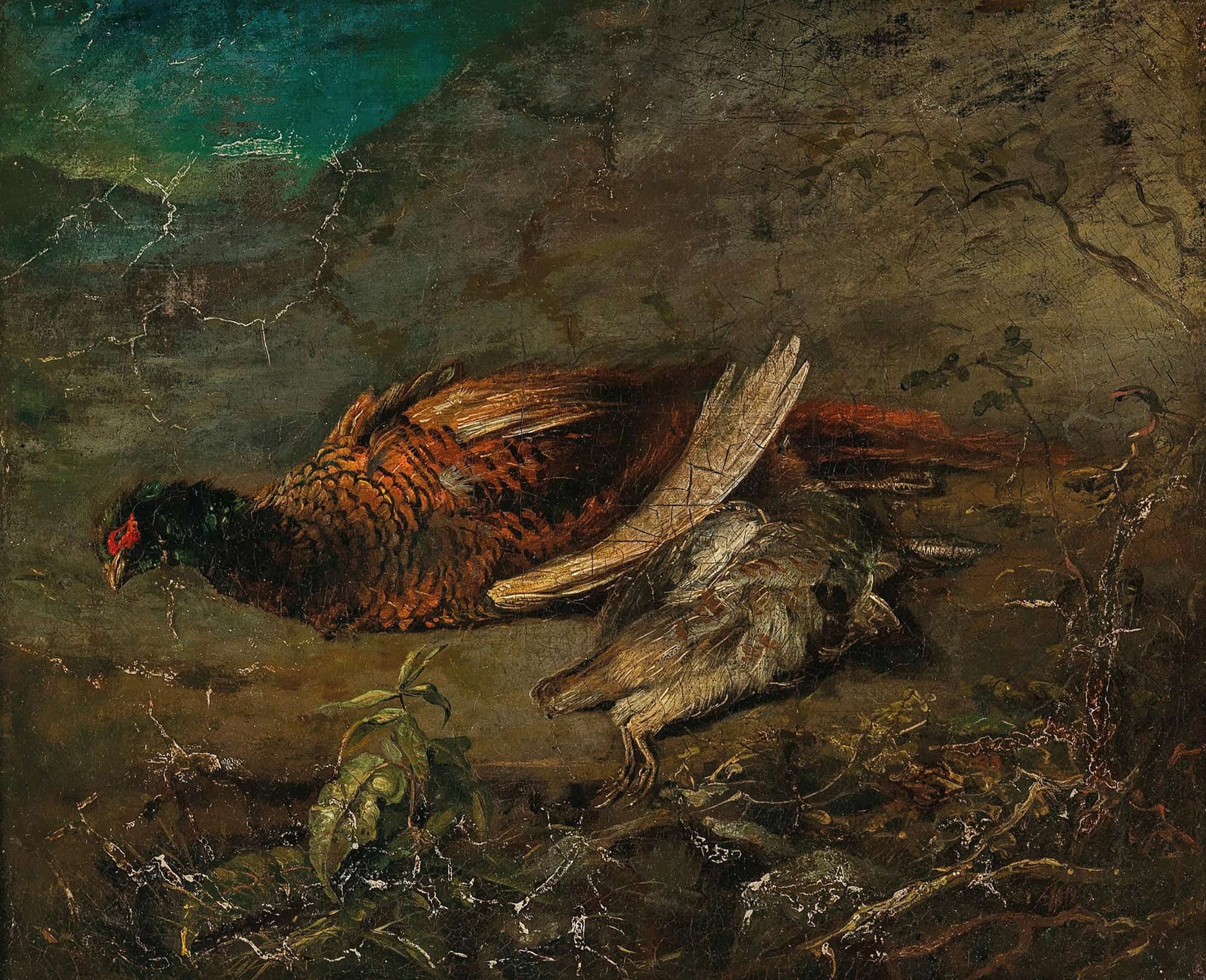 Stillleben Mit Fasan Und Schnepfe by Carl Spitzweg