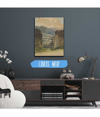 Stone Wall And Gate Sketch by Edwin Austin Abbey