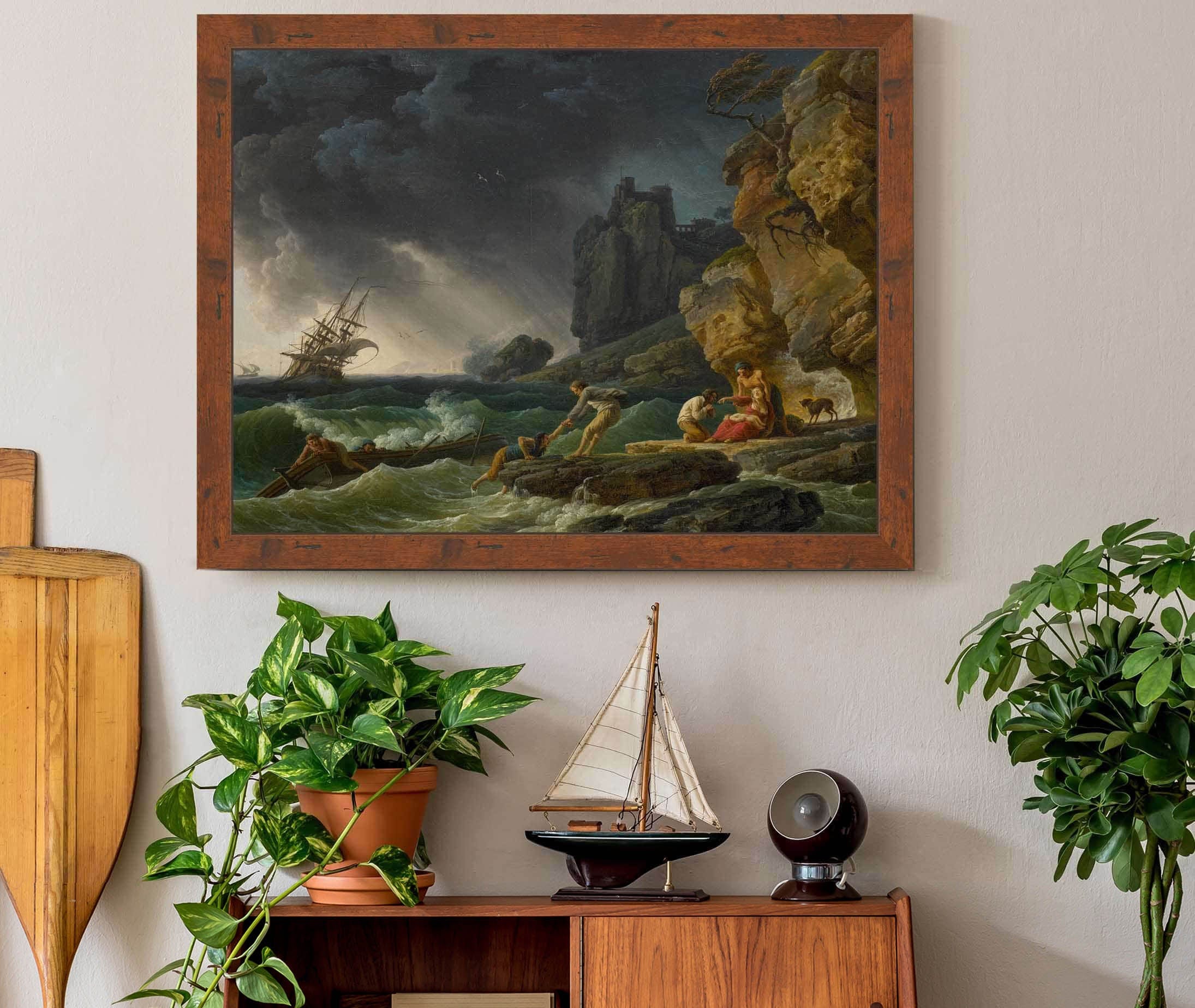 Stormy Seas With Castaways by Claude Joseph Vernet