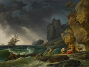 Stormy Seas With Castaways by Claude Joseph Vernet