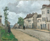 Strabe In Pontoise Rue De Gisors by Camille Pissarro