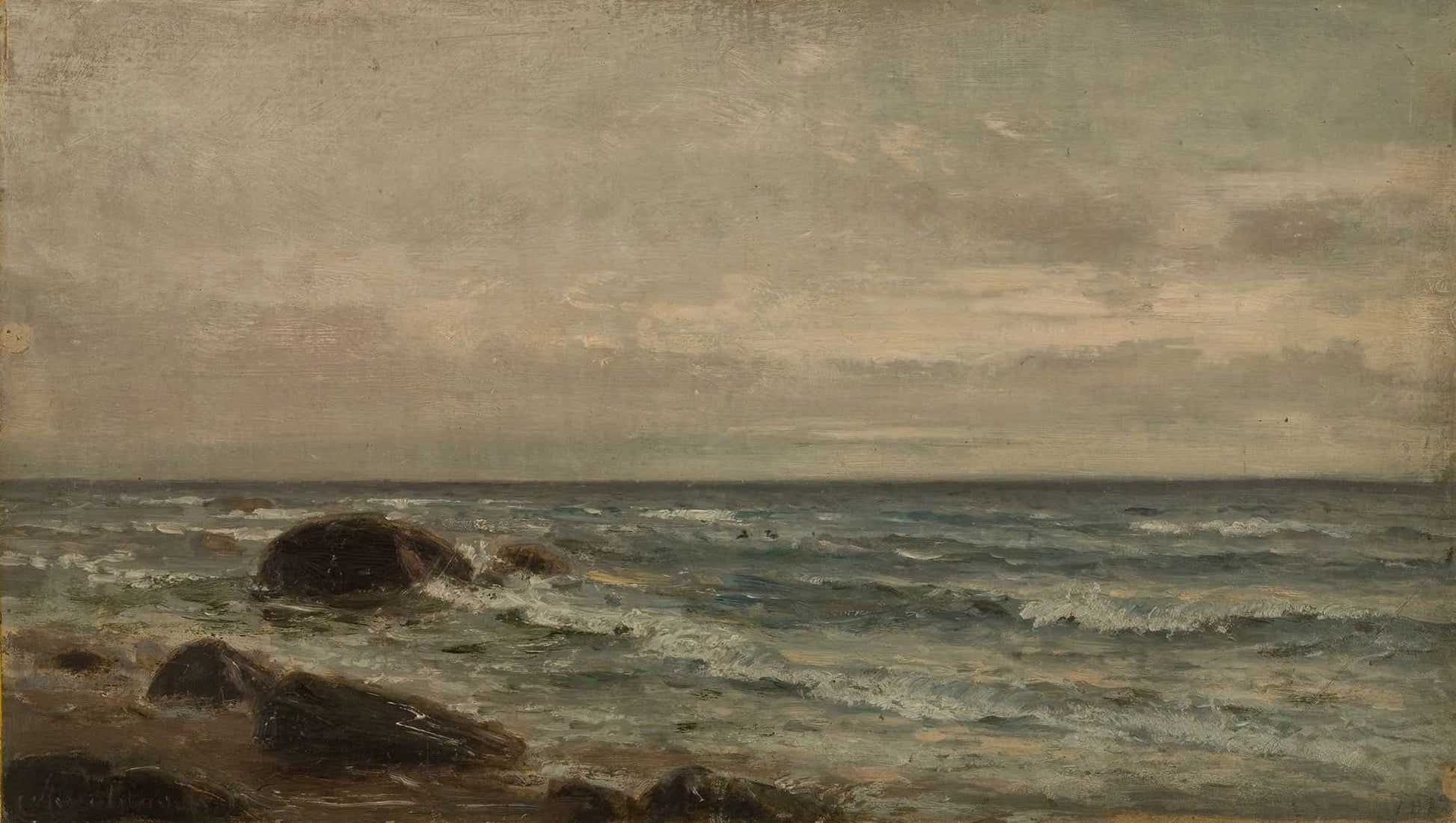 Strandparti Jaeren by Amaldus Nielsen