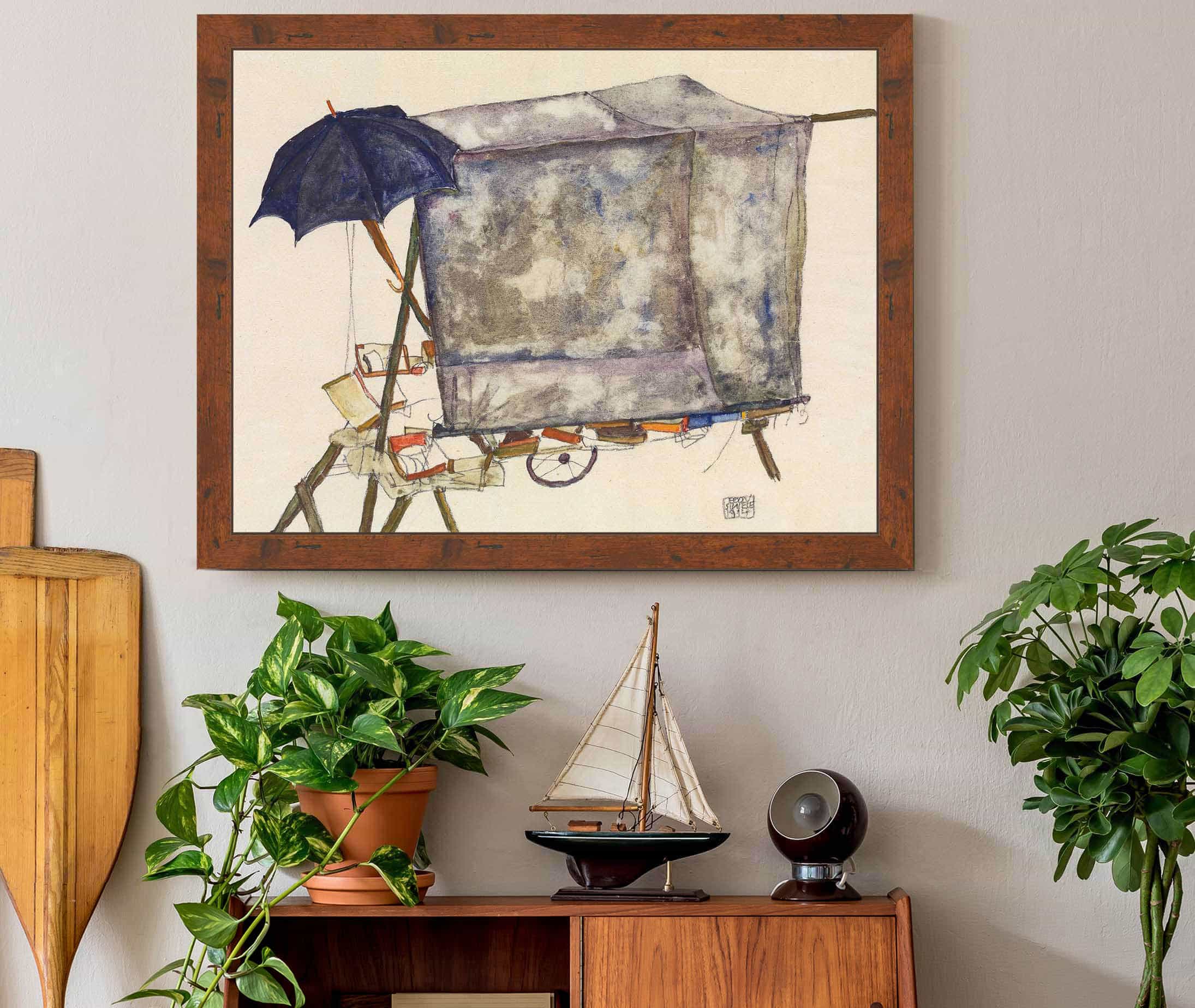 Street Cart by Egon Schiele