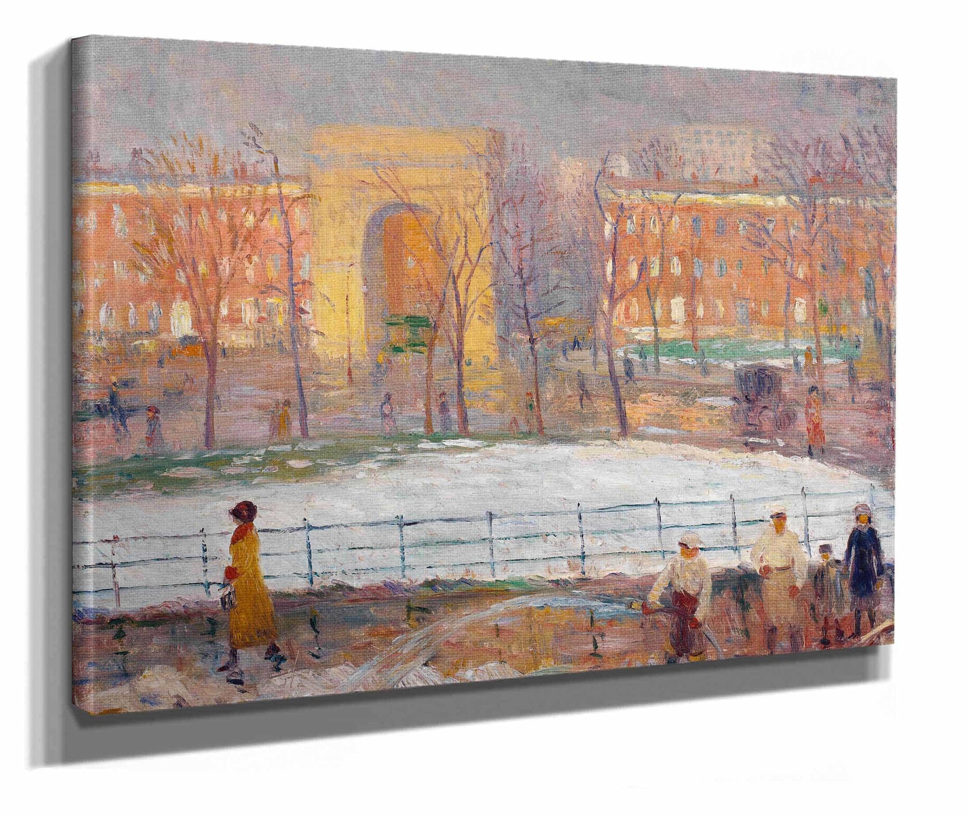 Street Cleaners Washington Square by William James Glackens