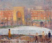 Street Cleaners Washington Square by William James Glackens