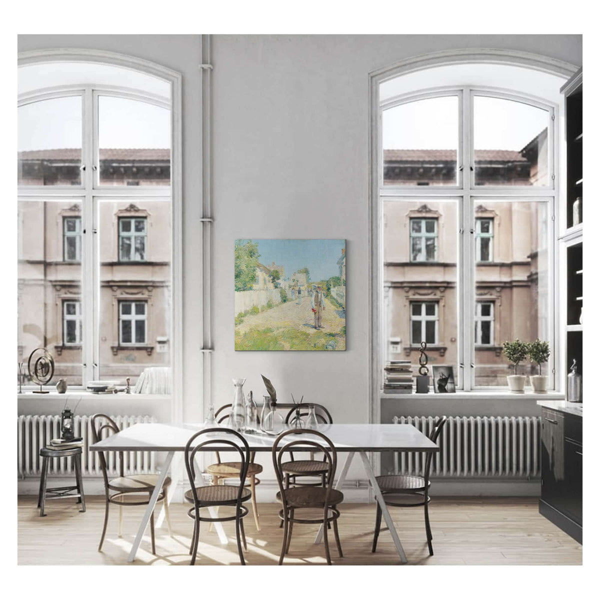 Street In Gloucester by Childe Hassam